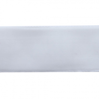 Лента бархатная нейлон, шир.25 мм, (упак. 45,7м), цв.01-белый - купить в Майкопе. Цена: 981.09 руб.