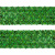 Тесьма с пайетками D4, шир. 35 мм/уп. 25+/-1 м, цвет зелёный - купить в Майкопе. Цена: 1 308.30 руб.
