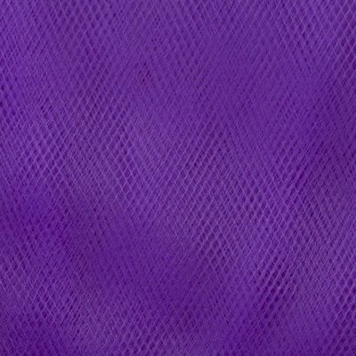 Фатин матовый 16-85, 12 гр/м2, шир.300см, цвет фиолетовый - купить в Майкопе. Цена 96.31 руб.