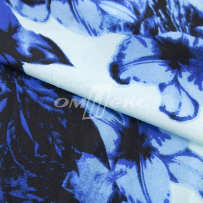 Плательная ткань "Фламенко" 19.1, 80 гр/м2, шир.150 см, принт растительный - купить в Майкопе. Цена 241.49 руб.