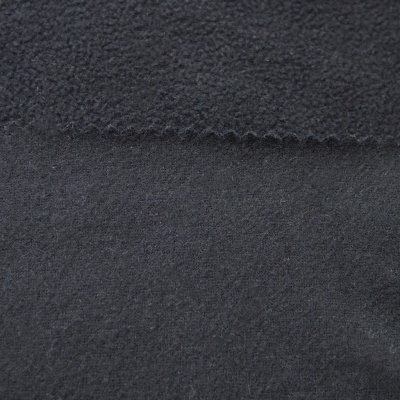 Флис DTY, 130 г/м2, шир. 150 см, цвет чёрный - купить в Майкопе. Цена 694.22 руб.
