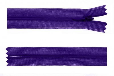 Молния потайная Т3 866, 50 см, капрон, цвет фиолетовый - купить в Майкопе. Цена: 8.62 руб.
