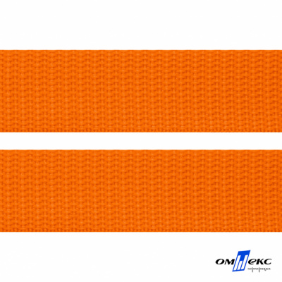 Оранжевый- цв.523 -Текстильная лента-стропа 550 гр/м2 ,100% пэ шир.25 мм (боб.50+/-1 м) - купить в Майкопе. Цена: 405.80 руб.