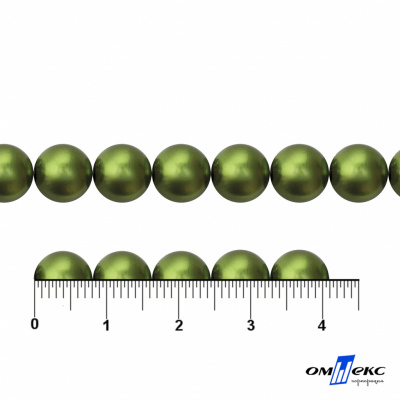 0404-0140-Бусины пластиковые под жемчуг "ОмТекс", 8 мм, (уп.50гр=218+/-3шт), цв.099-оливковый - купить в Майкопе. Цена: 43.74 руб.