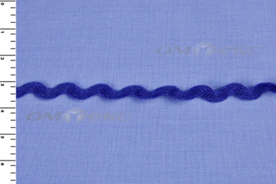 Тесьма плетеная "Вьюнчик"/синий - купить в Майкопе. Цена: 40.72 руб.
