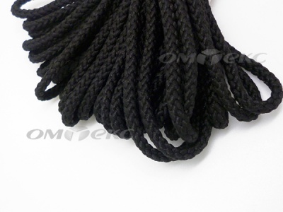 Шнур В-035 4 мм круп.плетение 100 м черный - купить в Майкопе. Цена: 156.40 руб.