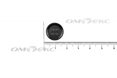 51400/15 мм (4 пр) черные пуговицы - купить в Майкопе. Цена: 0.67 руб.