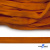 Шнур плетеный (плоский) d-12 мм, (уп.90+/-1м), 100% полиэстер, цв.267 - оранжевый - купить в Майкопе. Цена: 8.62 руб.