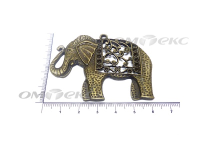 Декоративный элемент для творчества из металла "Слон"  - купить в Майкопе. Цена: 26.66 руб.