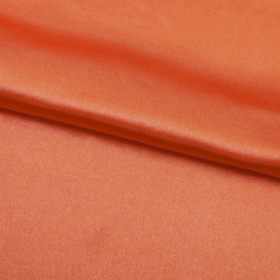 Поли креп-сатин 17-1350, 120 гр/м2, шир.150см, цвет оранжевый - купить в Майкопе. Цена 155.57 руб.