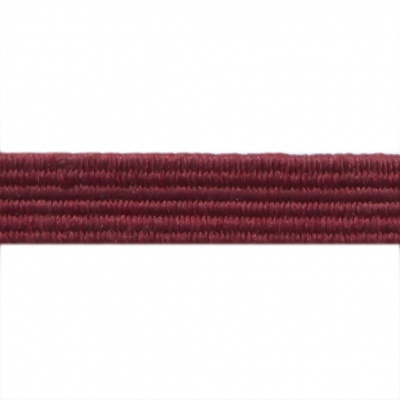 Резиновые нити с текстильным покрытием, шир. 6 мм ( упак.30 м/уп), цв.- 88-бордо - купить в Майкопе. Цена: 155.22 руб.