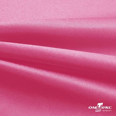 Поли креп-сатин 15-2215, 125 (+/-5) гр/м2, шир.150см, цвет розовый - купить в Майкопе. Цена 155.57 руб.