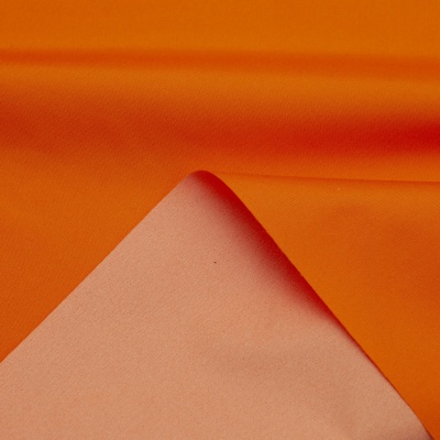 Поли понж (Дюспо) 17-1350, PU/WR, 65 гр/м2, шир.150см, цвет оранжевый - купить в Майкопе. Цена 82.93 руб.