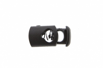 8021 Фиксатор пластиковый "Цилиндр", 20х10 мм, цвет чёрный - купить в Майкопе. Цена: 1.29 руб.