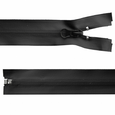 Молния водонепроницаемая PVC Т-7, 100 см, разъемная, цвет чёрный - купить в Майкопе. Цена: 61.89 руб.