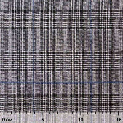 Ткань костюмная "Клер" 80% P, 16% R, 4% S, 200 г/м2, шир.150 см,#3 цв-серый/синий - купить в Майкопе. Цена 412.02 руб.