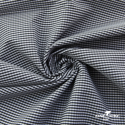 Ткань сорочечная Клетка Виши, 115 г/м2, 58% пэ,42% хл, шир.150 см, цв.6-черный, (арт.111) - купить в Майкопе. Цена 306.69 руб.