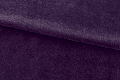 Бархат стрейч, 240 гр/м2, шир.160см, (2,4 м/кг), цвет 27/фиолет - купить в Майкопе. Цена 886.02 руб.
