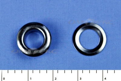 Люверсы металлические, блочка/кольцо, №5 (8 мм) упак.1000 шт- цв.никель - купить в Майкопе. Цена: 392 руб.