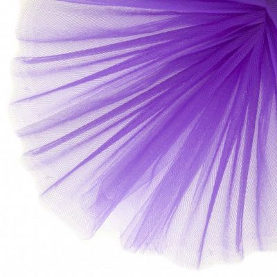 Фатин матовый 16-85, 12 гр/м2, шир.300см, цвет фиолетовый - купить в Майкопе. Цена 97.30 руб.