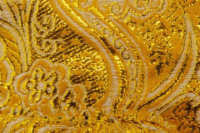 Ткань костюмная жаккард №12, 140 гр/м2, шир.150см, цвет жёлтый - купить в Майкопе. Цена 383.29 руб.