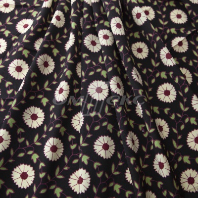 Плательная ткань "Фламенко" 10.1, 80 гр/м2, шир.150 см, принт растительный - купить в Майкопе. Цена 241.49 руб.