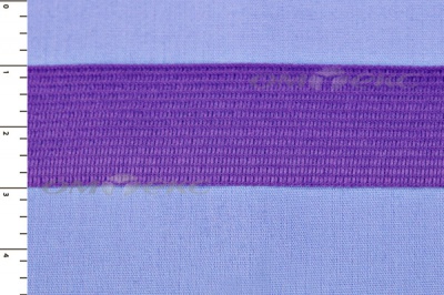 Окантовочная тесьма №0225, шир. 22 мм (в упак. 100 м), цвет фиолет - купить в Майкопе. Цена: 271.60 руб.