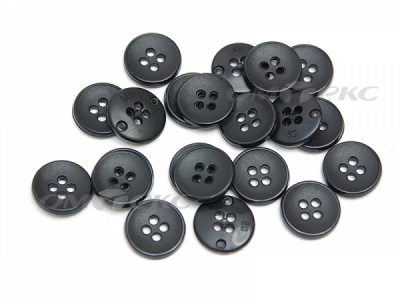51960/23 мм (4 пр) черные пуговицы - купить в Майкопе. Цена: 1.43 руб.