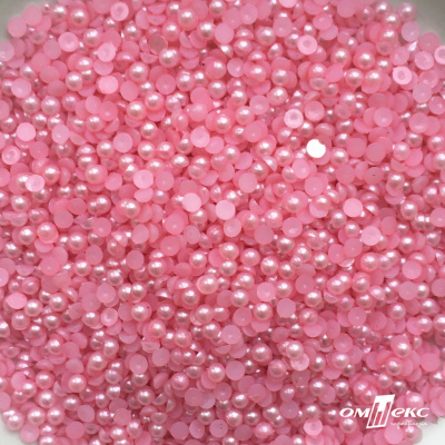0404-5146G-Полубусины пластиковые круглые "ОмТекс", 4 мм, (уп.50гр=2500+/-10шт), цв.101-св.розовый - купить в Майкопе. Цена: 63.50 руб.