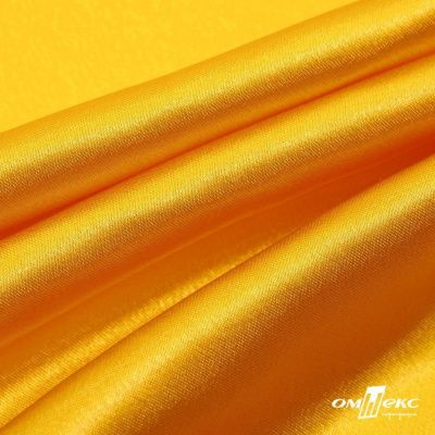 Поли креп-сатин 13-0859, 125 (+/-5) гр/м2, шир.150см, цвет жёлтый - купить в Майкопе. Цена 155.57 руб.