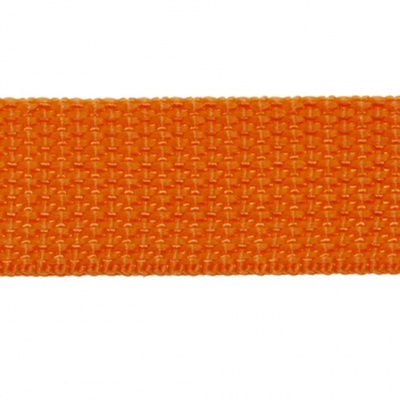 Стропа текстильная, шир. 25 мм (в нам. 50+/-1 ярд), цвет оранжевый - купить в Майкопе. Цена: 409.94 руб.