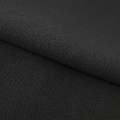 Костюмная ткань "Элис", 220 гр/м2, шир.150 см, цвет чёрный - купить в Майкопе. Цена 308 руб.