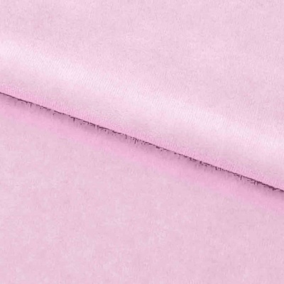 Велюр JS LIGHT 1, 220 гр/м2, шир.150 см, (3,3 м/кг), цвет бл.розовый - купить в Майкопе. Цена 1 055.34 руб.