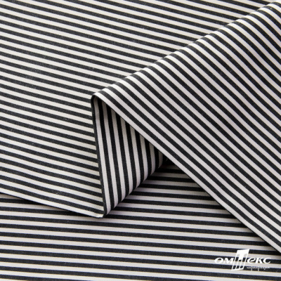 Ткань сорочечная Полоска Кенди, 115 г/м2, 58% пэ,42% хл, шир.150 см, цв.6-черный, (арт.110) - купить в Майкопе. Цена 306.69 руб.
