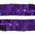 Тесьма с пайетками 12, шир. 20 мм/уп. 25+/-1 м, цвет фиолет - купить в Майкопе. Цена: 786.13 руб.