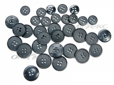 51926/15 мм (4 пр) черные пуговицы (брючные) - купить в Майкопе. Цена: 1.50 руб.