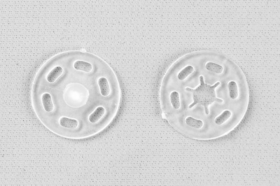 Кнопки пришивные пластиковые 15 мм, блистер 24шт, цв.-прозрачные - купить в Майкопе. Цена: 68.79 руб.