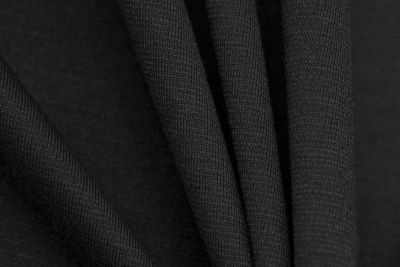 Трикотаж "Grange" BLACK 1# (2,38м/кг), 280 гр/м2, шир.150 см, цвет чёрно-серый - купить в Майкопе. Цена 861.22 руб.