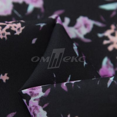 Плательная ткань "Фламенко" 20.1, 80 гр/м2, шир.150 см, принт растительный - купить в Майкопе. Цена 241.49 руб.