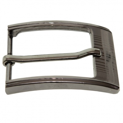 Пряжка металлическая для мужского ремня SC035#7 (шир.ремня 40 мм), цв.-тем.никель - купить в Майкопе. Цена: 43.93 руб.