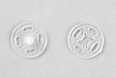 Кнопки пришивные пластиковые 13 мм, блистер 24шт, цв.-прозрачные - купить в Майкопе. Цена: 62.27 руб.