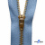Молнии джинсовые металл т-5, 18 см латунь (YG), цв.-деним (231) - купить в Майкопе. Цена: 22.80 руб.