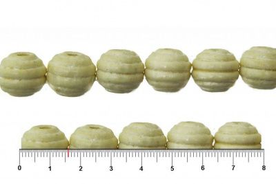 0309-Бусины деревянные "ОмТекс", 16 мм, упак.50+/-3шт, цв.035-белый - купить в Майкопе. Цена: 62.22 руб.