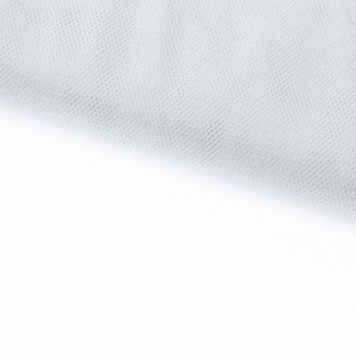 Трикотажное полотно Тюль Кристалл, 100% полиэфир, 16-01/белый, 15гр/м2, шир.160см. - купить в Майкопе. Цена 129.70 руб.
