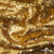 Трикотажное полотно, Сетка с пайетками,188 гр/м2, шир.140 см, цв.-тем.золото (#51) - купить в Майкопе. Цена 505.15 руб.