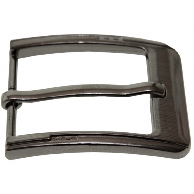 Пряжка металлическая для мужского ремня SC035#6 (шир.ремня 40 мм), цв.-тем.никель - купить в Майкопе. Цена: 43.93 руб.