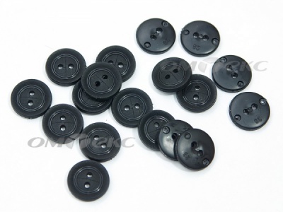 51820/18 мм (2 пр) черные пуговицы - купить в Майкопе. Цена: 0.82 руб.