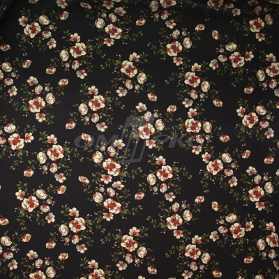 Плательная ткань "Фламенко" 3.1, 80 гр/м2, шир.150 см, принт растительный - купить в Майкопе. Цена 239.03 руб.