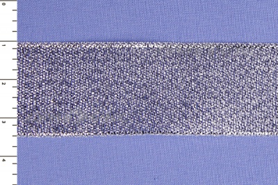 Лента парча MR-25, 25мм (33 м)  серебро - купить в Майкопе. Цена: 403.62 руб.