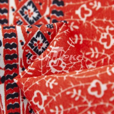 Плательная ткань "Фламенко" 24.1, 80 гр/м2, шир.150 см, принт этнический - купить в Майкопе. Цена 241.49 руб.